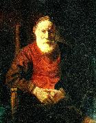 REMBRANDT Harmenszoon van Rijn portratt av gammal man USA oil painting artist